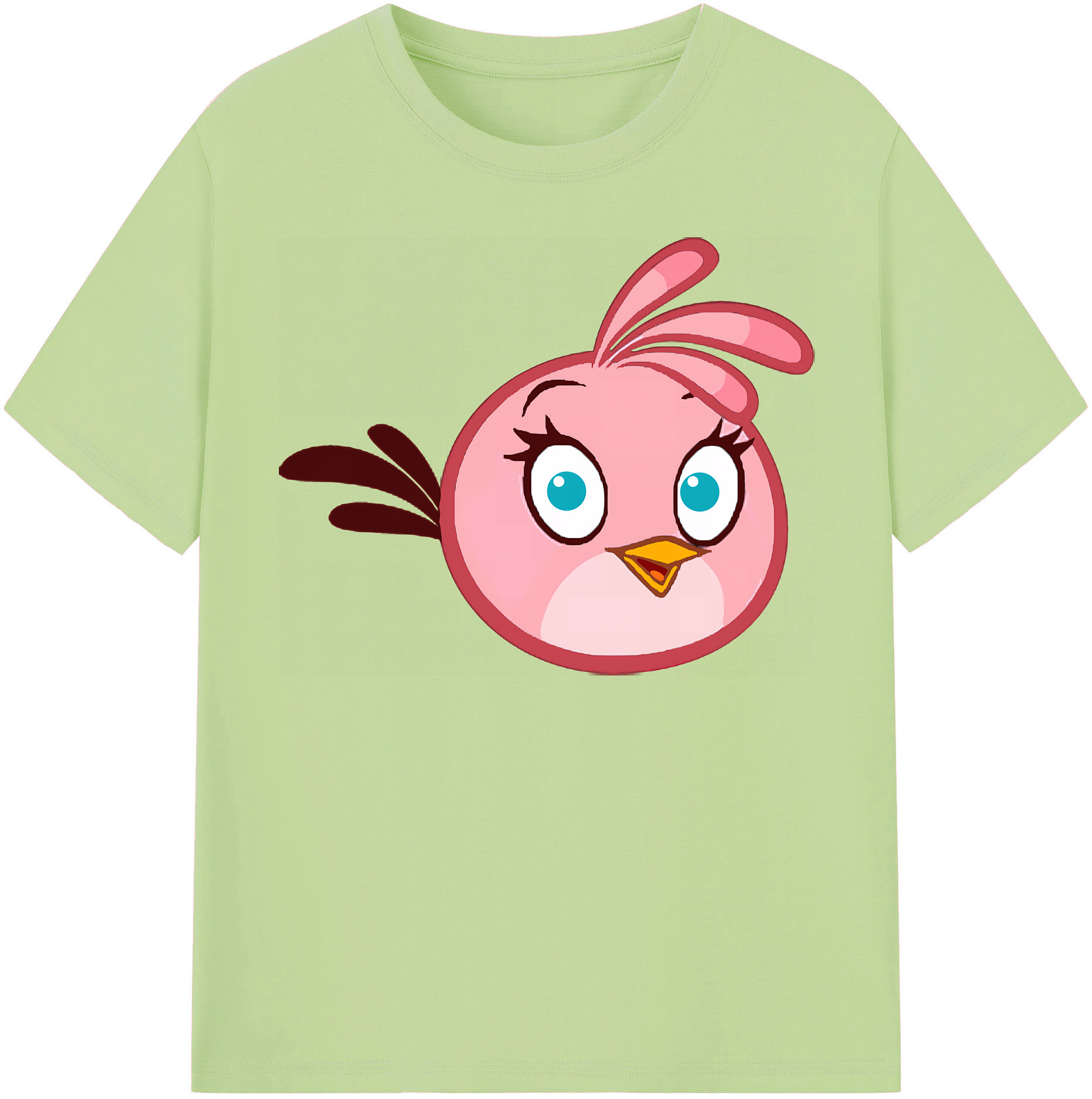 （画像用） Angry Birds アングリーバード 綿100％半袖Tシャツ（フロントプリント）